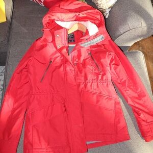 Abercrombie & Fitch Red Hooded Jacket